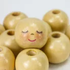 Fagolyó festett arccal - alvó 20mm 10db/cs