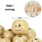 Fagolyó festett arccal - fiú 20mm 10db/cs