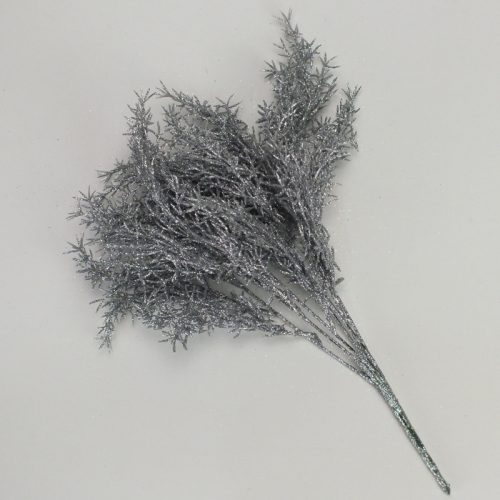 Csillámos asparagus csokor ezüst