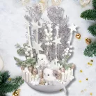 Fehér fa rudak 21cm 300gr/cs