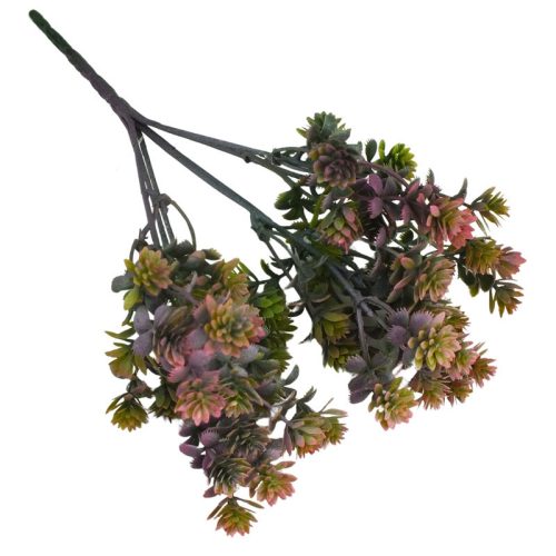 Mini pozsgás csokor hamvas pink