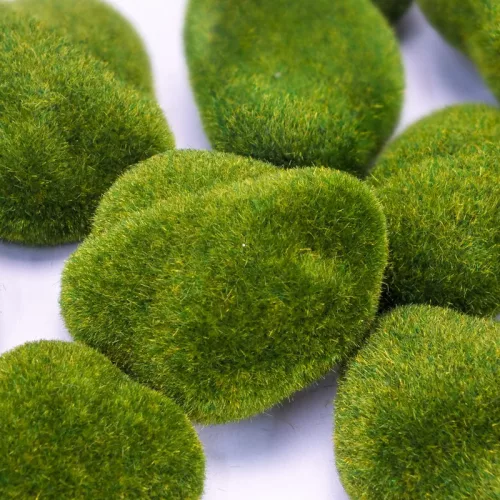 Dekoratív moha kövek 15db/cs