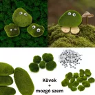 Dekoratív moha kövek 4db/cs