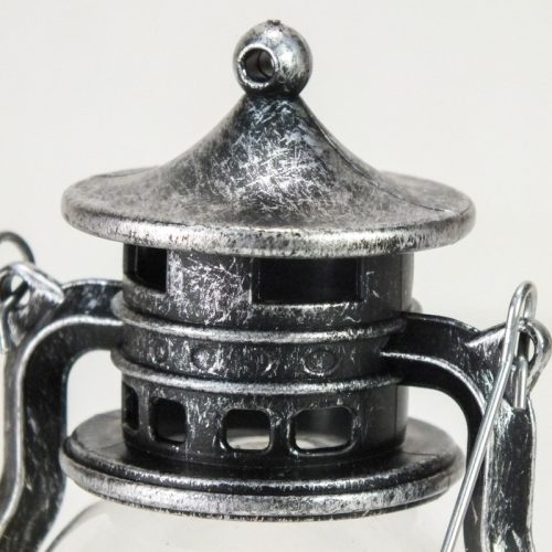 Ledes lámpás mécses - ezüst