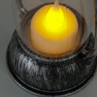 Ledes lámpás mécses - ezüst