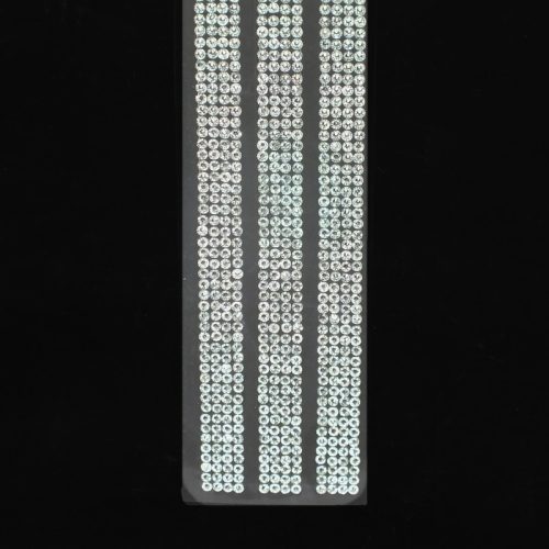 Öntapadós strassz csíkok - ezüst