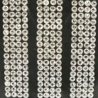 Öntapadós strassz csíkok - ezüst