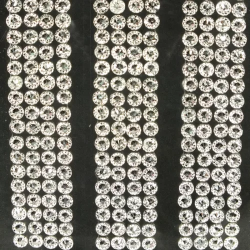 Öntapadós strassz csíkok - ezüst