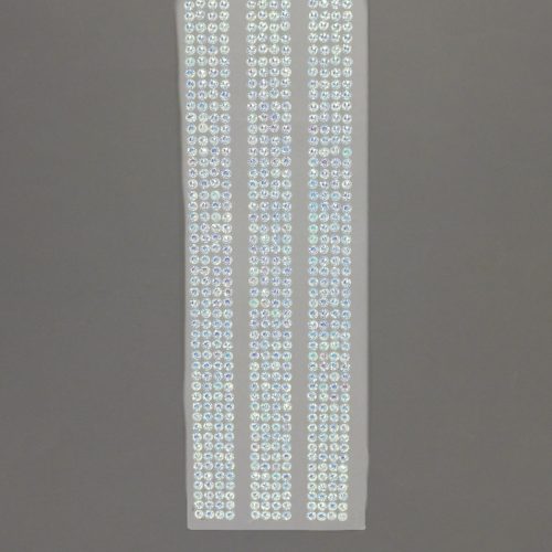 Öntapadós strassz csíkok - fehér