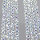 Öntapadós strassz csíkok - fehér