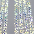 Öntapadós strassz csíkok - fehér