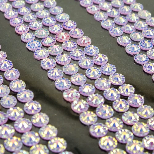 Öntapadós strassz csíkok - rózsaszín