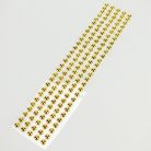 Öntapadós flitter gyöngyök 140db/lap - arany nagy