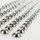 Öntapadós flitter gyöngyök 140db/lap - ezüst nagy