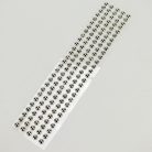 Öntapadós flitter gyöngyök 140db/lap - ezüst nagy