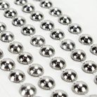 Öntapadós flitter gyöngyök 140db/lap - ezüst nagy