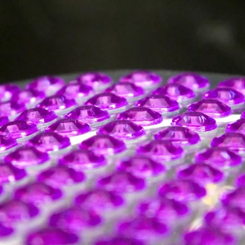 Öntapadós strassz gyöngyök 260db/lap - lila