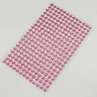 Öntapadós strassz gyöngyök 260db/lap - rózsaszín