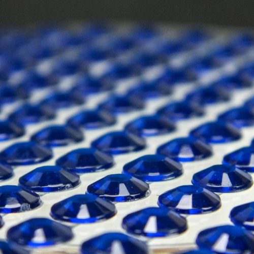 Öntapadós strassz gyöngyök 260db/lap - sötétkék