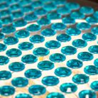 Öntapadós strassz gyöngyök 260db/lap - türkiz