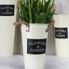 Bádog váza 12x20cm