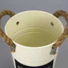 Bádog váza 12x20cm