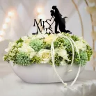 Fehér dekor tál 30x8,5cm