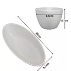 Fehér dekor tál 30x8,5cm