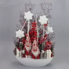 Fehér dekor tál 30x8,5cm