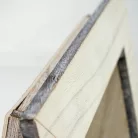Bedíszíthető vintage fa keret - fehér