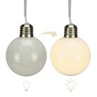 Világítós díszíthető gömb 8cm