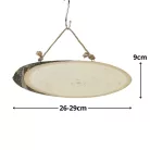 Akasztós fa szelet ovál