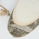 Akasztós fa szelet ovál