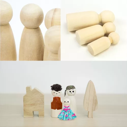 Natúr fabábu fiú 1,6x4,4cm 10db/csomag