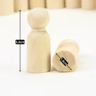 Natúr fabábu fiú 1,6x4,4cm 10db/csomag