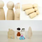 Natúr fabábu fiú 1,9x5,3cm 10db/csomag