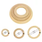 Natúr fa karika 4,5cm 5db/csomag