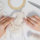 Natúr fa karika 7,5cm 3db/csomag