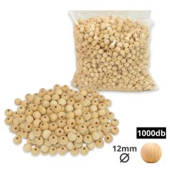 Natúr fagolyó 12mm 1000db/csomag - OKOSÁR!