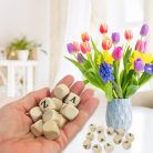   Nyomtatott fa  dobókocka natúr - TAVASZ felirattal 2szett/csomag