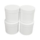 Papírdoboz henger fehér 13*12cm 4db/csomag