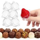 Bonbon tartó félgömb pálcázható opálos 4cm 10db/csomag