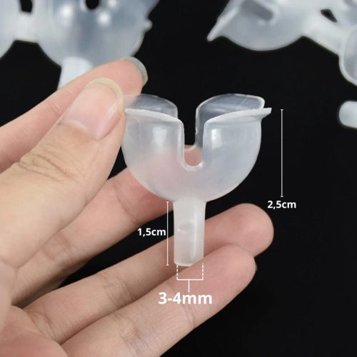 Bonbon tartó félgömb pálcázható opálos 4cm 100db/csomag OKOSÁR!