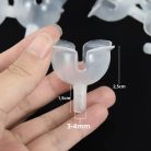 Bonbon tartó félgömb pálcázható opálos 4cm 10db/csomag