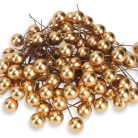  Beszúrós bogyó arany 1cm 100/cs