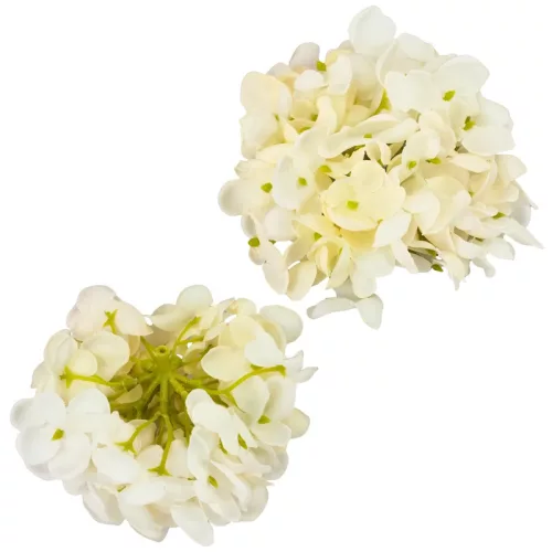 Hortenzia virágfej 10cm fehér