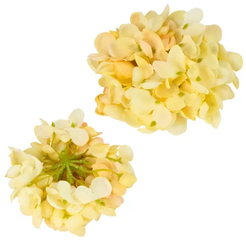 Hortenzia virágfej 10cm krém