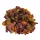 Hortenzia virágfej 10cm vintage barna