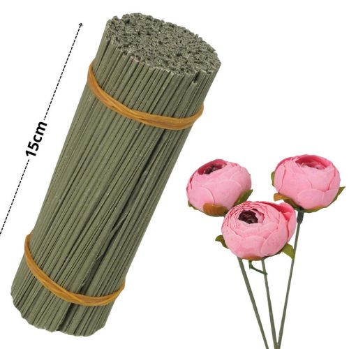 Beszúró drót virágfejhez 15cm 500db/csomag