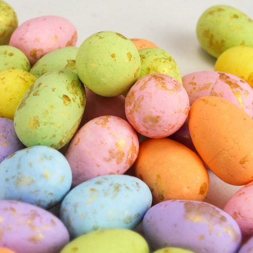  Pasztell polisztirol tojás vegyes színek 2*3cm 36db/cs